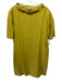 COS Size 4 Mustard Yellow Cupro Blend Short Sleeve Wide Neck T Shirt Dress Mustard Yellow / 4
