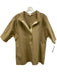 Ann Mashburn Size M Beige Cotton Short Sleeve Split Neck Collar Top Beige / M