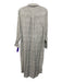 Frank & Eileen Size S White & Black Linen Geometric Print Short Sleeve Dress White & Black / S