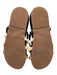 Kaanas Shoe Size 7 Black, Beige & Brown Leather Upper Twist Strap Mule Sandals Black, Beige & Brown / 7