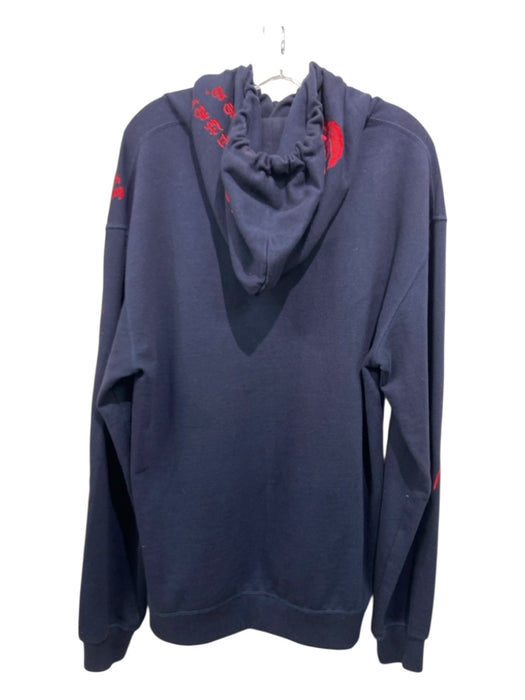 Maharishi Size L Navy & Red Cotton Blend Dragon Hoodie Men's Jacket Navy & Red / L