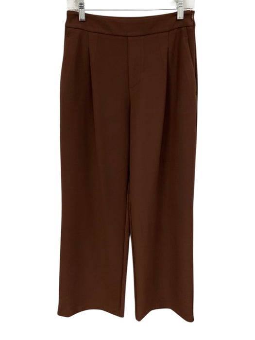Zara Size Small Brown Sleeveless Wide Leg High Rise Paneled Pant Set Brown / Small