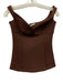 Zara Size Small Brown Sleeveless Wide Leg High Rise Paneled Pant Set Brown / Small