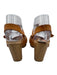 Kork-Ease Shoe Size 8 Tan Brown Leather Upper open toe Criss Cross Sandals Tan Brown / 8