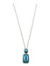 Swarovski Gold, Green, Purple Crystal Dainty Chain Pendant Necklace Gold, Green, Purple
