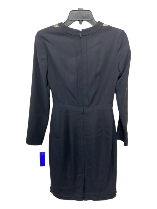 Etro Size 2/38 Black, White, Tan, Blue Viscose & Acetate Jacquard Floral Dress Black, White, Tan, Blue / 2/38
