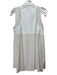 9 15 Size XS White Cotton Silk Sleeveless Button Down Dress White / XS