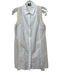 9 15 Size XS White Cotton Silk Sleeveless Button Down Dress White / XS