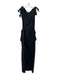 Hache Size S/40 Black Cotton Drawstring Sleeveless Maxi Dress Black / S/40