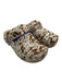 No. 6 Shoe Size 36 Beige & Brown Pony Hair Wood Sole Shearling Lined Clogs Beige & Brown / 36