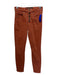 Veronica Beard Size 25 Burnt Orange Cotton Blend Button Fly Skinny Jeans Burnt Orange / 25