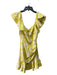 Michael Costello x Revolve Size Est XS/S Yellow & White Polyester Floral Dress Yellow & White / Est XS/S