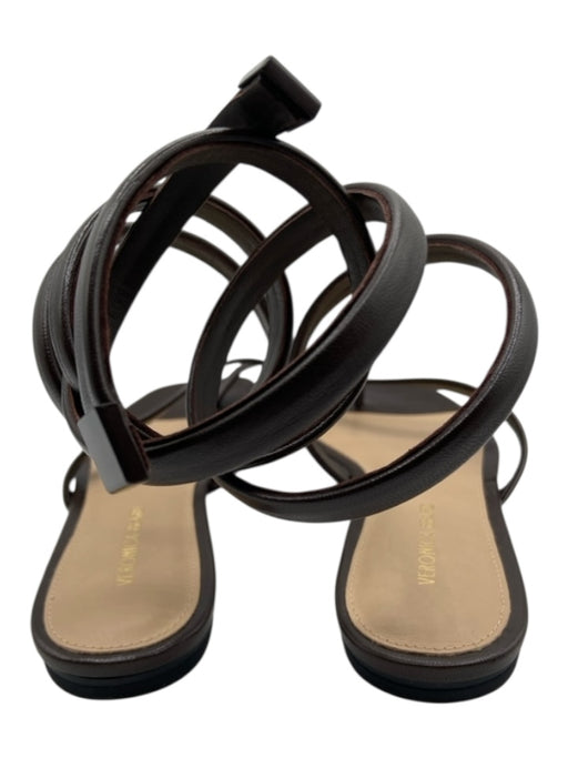 Veronica Beard Shoe Size 6.5 Black Leather Wrap Around Gladiator Sandals Black / 6.5