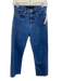 Veronica Beard Jeans Size 26 Medium Wash Cotton Straight Mid Rise Fringe Jeans Medium Wash / 26