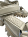 Prada Shoe Size 36.5 Beige Leather Upper Embossed Logo Velcro Ankle Sandals Beige / 36.5