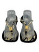 Khaite Shoe Size 37 Yellow Beige & Black Leather Upper Snakeskin print Sandals Yellow Beige & Black / 37