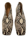 Mansur Gavriel Shoe Size 36.5 Cream White & Brown Leather Upper Slit Top Flats Cream White & Brown / 36.5