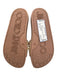 Jimmy Choo Shoe Size 37 Beige Pink textile upper Leather trim Slide Sandals Beige Pink / 37
