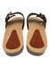 Isabel Marant Shoe Size est 37 Cognac Brown Leather Upper Grommet Sandals Cognac Brown / est 37