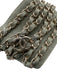 Chanel Shoe Size 37 Army Green & Gold textile upper Chain Detail Charm Sandals Army Green & Gold / 37