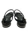 Chanel Shoe Size 37 Midnight blue Leather Upper Braided Strap Toe Ring Sandals Midnight blue / 37