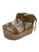 Gianvito Rossi Shoe Size 37 Beige Leather Upper Suede Criss Cross Sandals Beige / 37