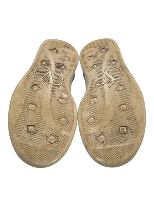 Valentino Garavani Shoe Size 36.5 White & Gold Tone Leather Upper Sneakers White & Gold Tone / 36.5