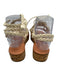 Ancient Greek Sandals Shoe Size 37 Cream White Leather Upper Wrap Ankle Sandals Cream White / 37