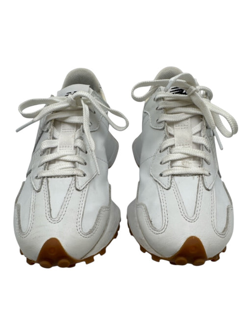 New Balance Shoe Size 6.5 White Leather Upper Perforated Logo Low Top Sneakers White / 6.5