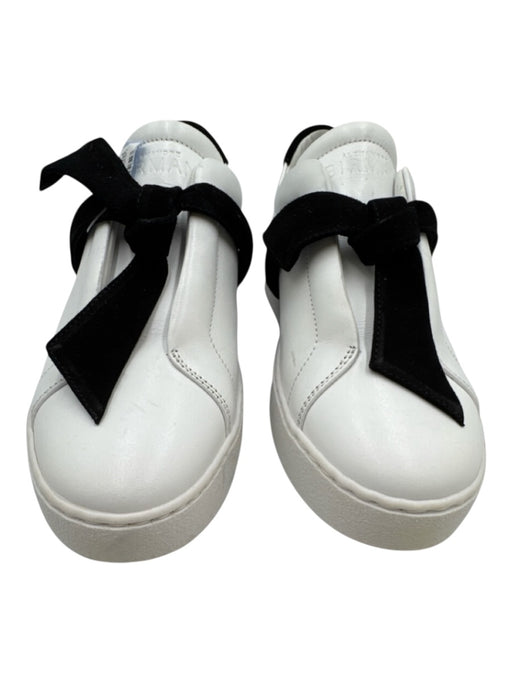 Alexandre Birman Shoe Size 36 White & Black Leather Upper Suede Accent Sneakers White & Black / 36