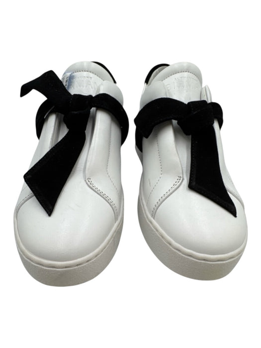 Alexandre Birman Shoe Size 36 White & Black Leather Upper Suede Accent Sneakers White & Black / 36
