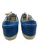 Golden Goose Shoe Size 37 Blue Leather Upper Lizard Embossed Star Sneakers Blue / 37