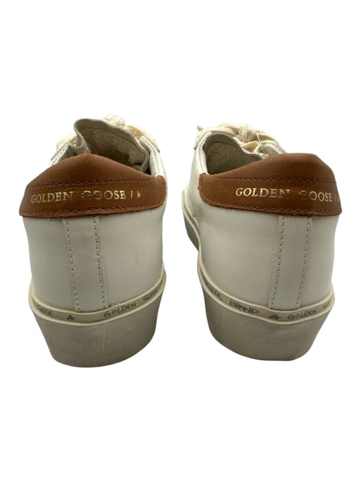 Golden Goose Shoe Size 37 White, Cream & Brown Leather Upper Low Top Sneakers White, Cream & Brown / 37