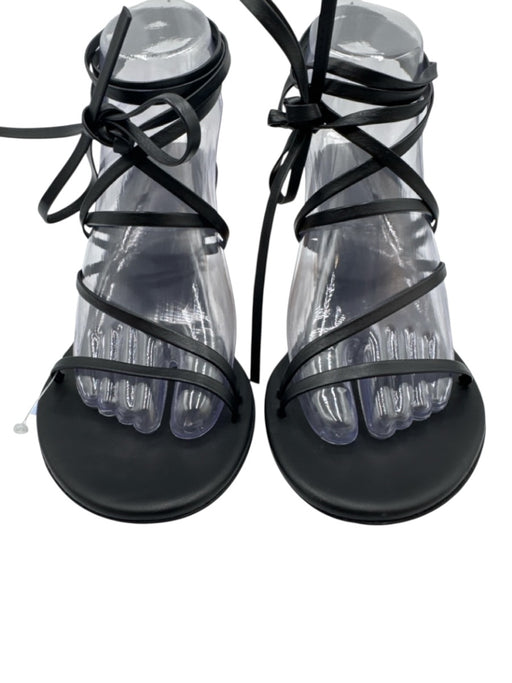 Ancient Greek Sandals Shoe Size 37 Black & Brown Leather Upper Strappy Sandals Black & Brown / 37