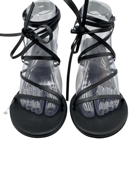 Ancient Greek Sandals Shoe Size 37 Black & Brown Leather Upper Strappy Sandals Black & Brown / 37