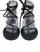 Ancient Greek Sandals Shoe Size 37 Black & Brown Leather Upper Strappy Sandals Black & Brown / 37