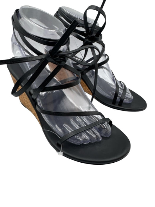Ancient Greek Sandals Shoe Size 37 Black & Brown Leather Upper Strappy Sandals Black & Brown / 37