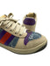 Gucci Shoe Size 37 Cream White, Blue & Purple Leather & Textile Upper Sneakers Cream White, Blue & Purple / 37