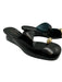 Tory Burch Shoe Size 6.5 Black & Gold Tone Leather Upper Metal Detail Mules Black & Gold Tone / 6.5