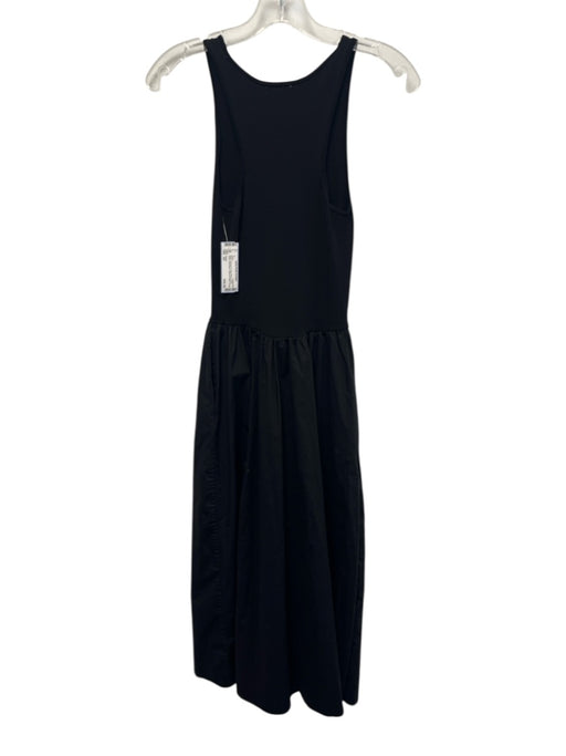 Pistola Size XS Black Viscose & Cotton Blend Fabric Block Sleeveless Dress Black / XS