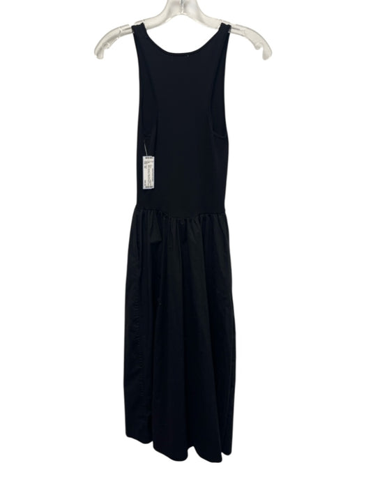 Pistola Size XS Black Viscose & Cotton Blend Fabric Block Sleeveless Dress Black / XS