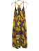 Sea New York Size XS Purple & Yellow Cotton Sleeveless Geometric Patchwork Dress Purple & Yellow / XS
