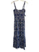 Ulla Johnson Size 0 Blue & Cream Beige Cotton Blend Abstract Print Dress Blue & Cream Beige / 0