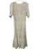 Loveshackfancy Size 2 Cream White Cotton Embroidered Lace Button Front Dress Cream White / 2