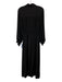 Brochu Walker Size XS Black Viscose Blend Long Sleeve Button Front Dress Black / XS