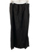 Babaton Size S Black Linen Strapless Elastic Top Gathered Side Slit Dress Black / S