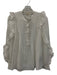 Zadig & Voltaire Size XS Cream White Cotton Blend Long Balloon Sleeve Top Cream White / XS