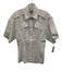 Rachel Comey Size XS White Cotton 1/2 Sleeve Button Up Pleated Waist Top White / XS