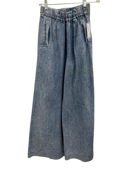 Jaki Size XS Medium Wash Cotton Denim Elastic Waistband Gathered Waist Jeans Medium Wash / XS