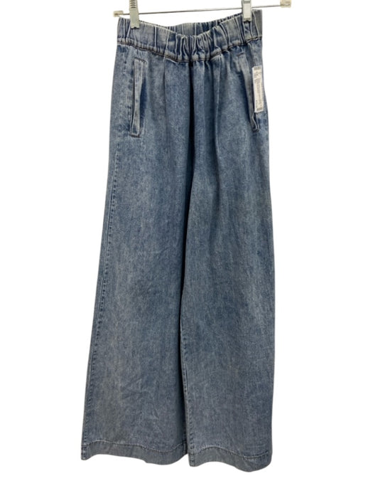 Jaki Size XS Medium Wash Cotton Denim Elastic Waistband Gathered Waist Jeans Medium Wash / XS